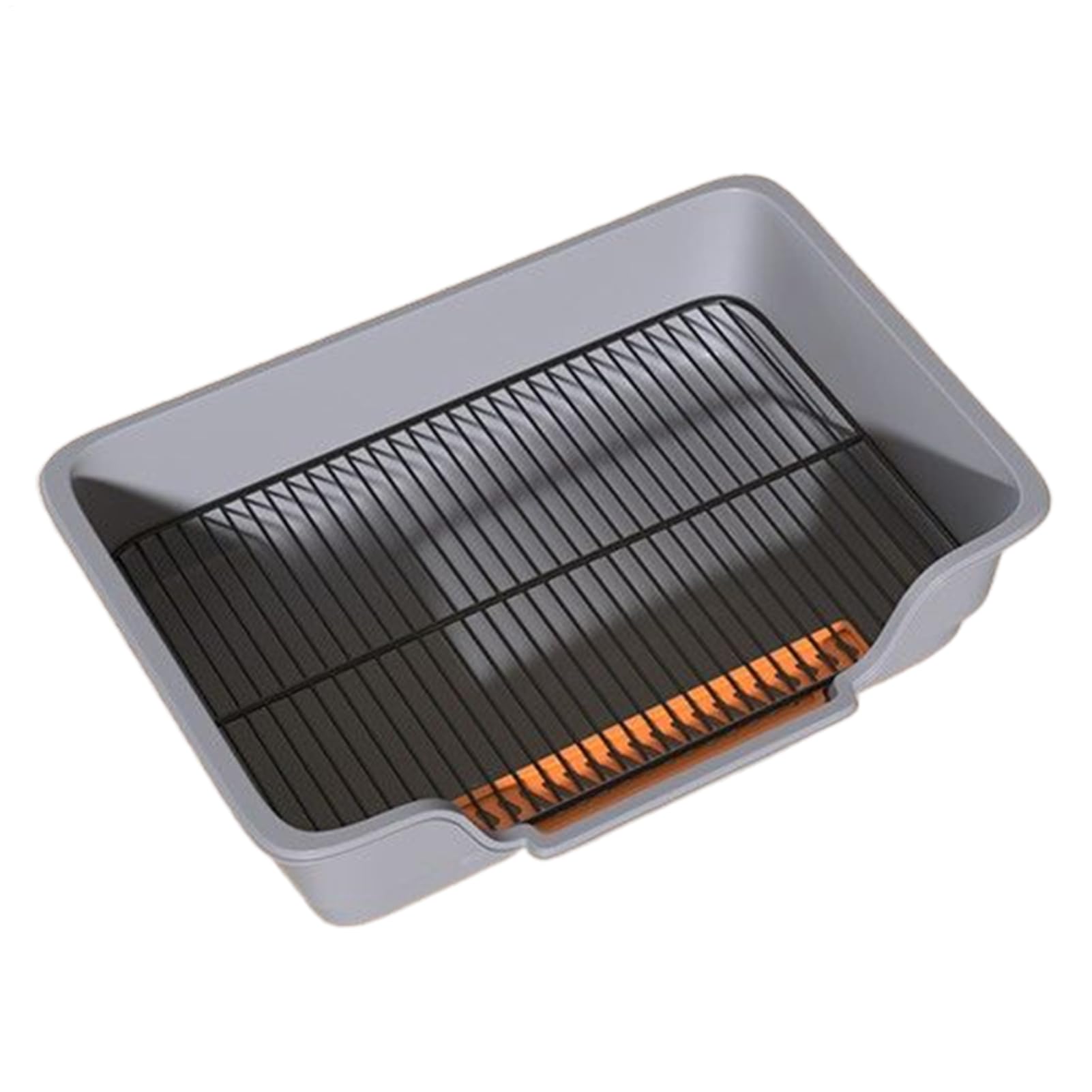Arenero para gatos – Orinal con rejilla de acero inoxidable extraíble – Inodoro para perros con bandeja | Para animales domésticos y cachorros, uso interior y exterior para casas, apartamentos y baños
