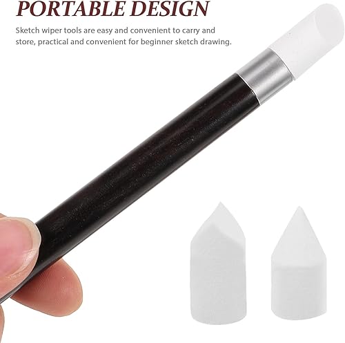 Miniatura 7 de EXCEART 1 Unidades Herramientas de Borrador de Papel de Mezcla de Tocones Herramienta de Dibujo Herramienta de Borrar Boceto Palillos de Mezcla