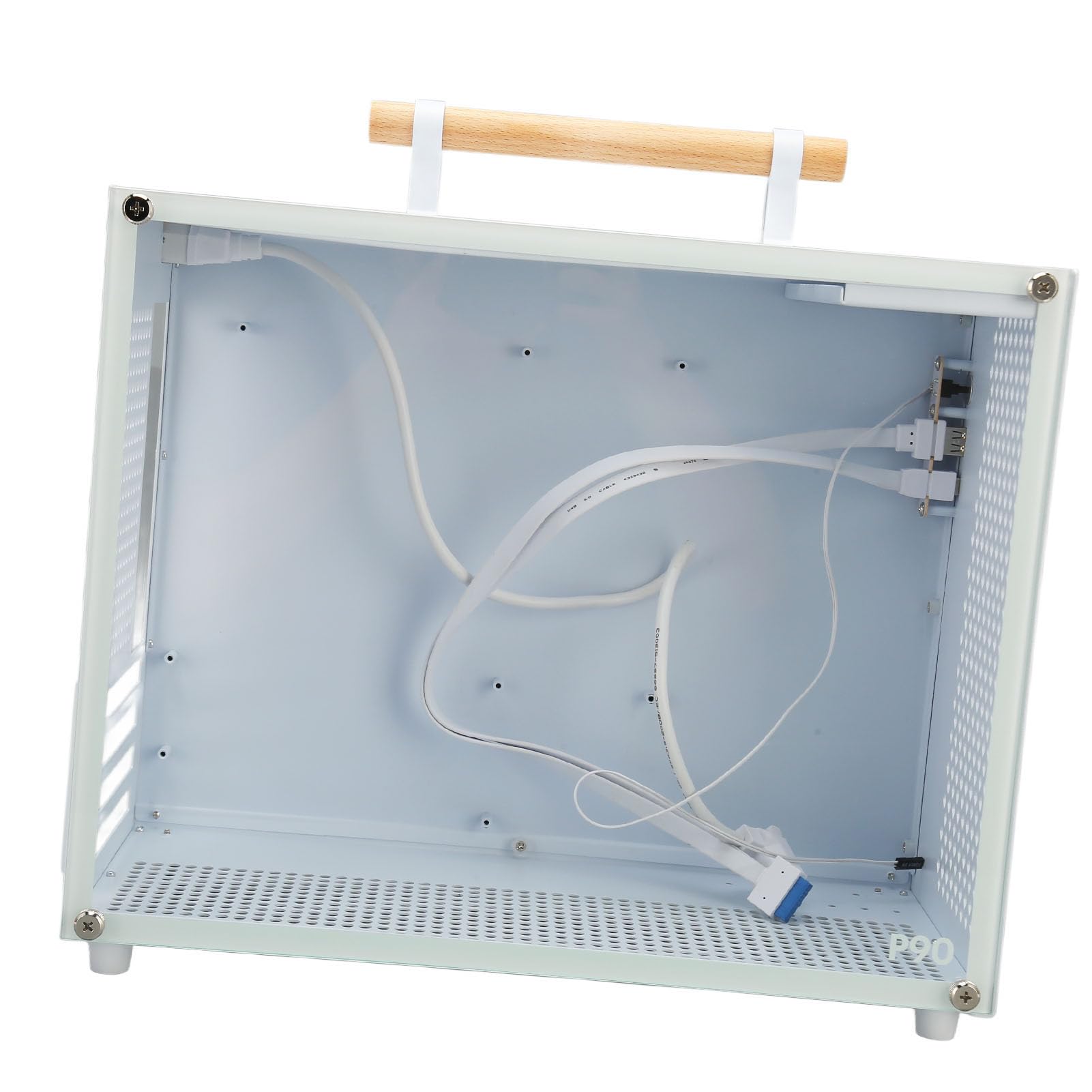 Obudowa Komputera Mini Matx, Obudowa Komputera do Gier, Objętośj Obudowy 20,6 L Itx, Obosługa Zasilaceza Atx, Chłodzenie Puresora, 6 Gniazd Ssd, do Pracy Biurowej i TSrodowisca Gier