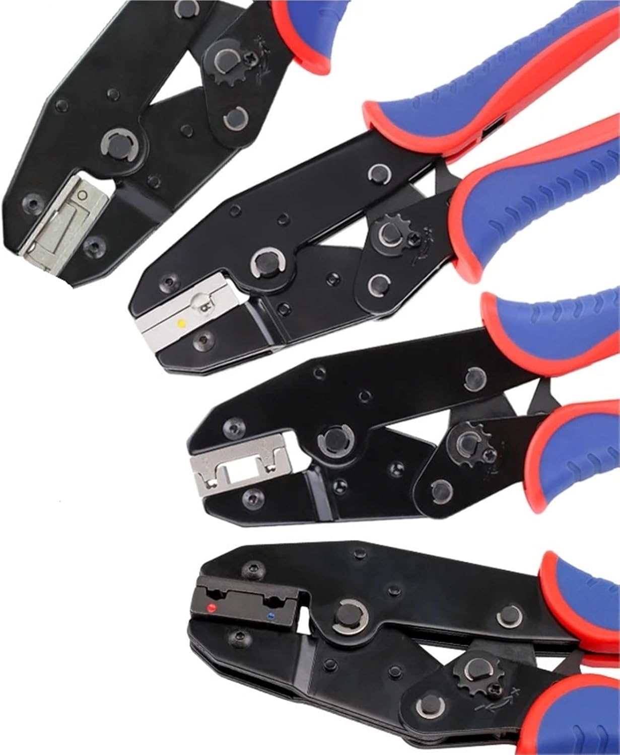 Flag Terminal Spade Female Connectors Crimping Tools L-shaped Insulated/Non Insulated Bare 4.8/6.3/FLDNY Ratchet Pliers(YF-10FL)