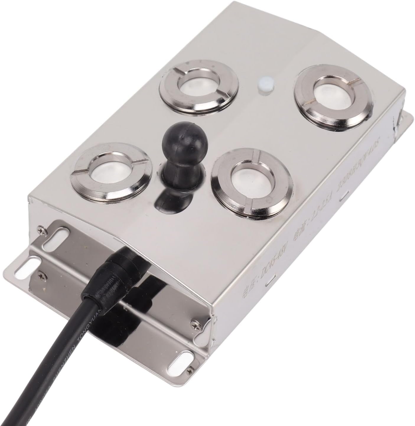 Yunseity Fog Machine Better Heat Dissipation 4 Heads DC 48V IP67 4 Ultrasonic Fogger for Pool (US Plug 110V)