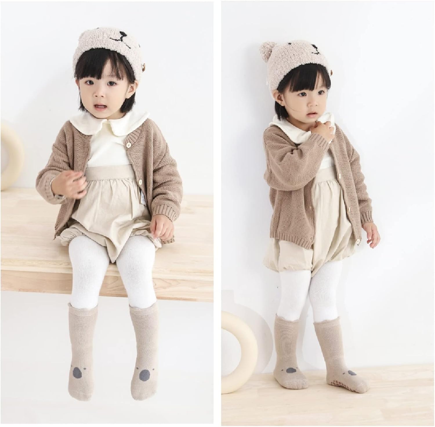 Baby Non-skid Grip Socks Toddler Socks Warm Thick Anti Skid Slipper Crew Socks for Girls Boys Newborn Infant - Image 2