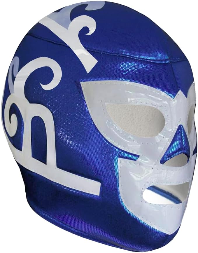 Huracan Blue Lucha Libre Wrestling Mask Costume Wear, Adult (One Size)
