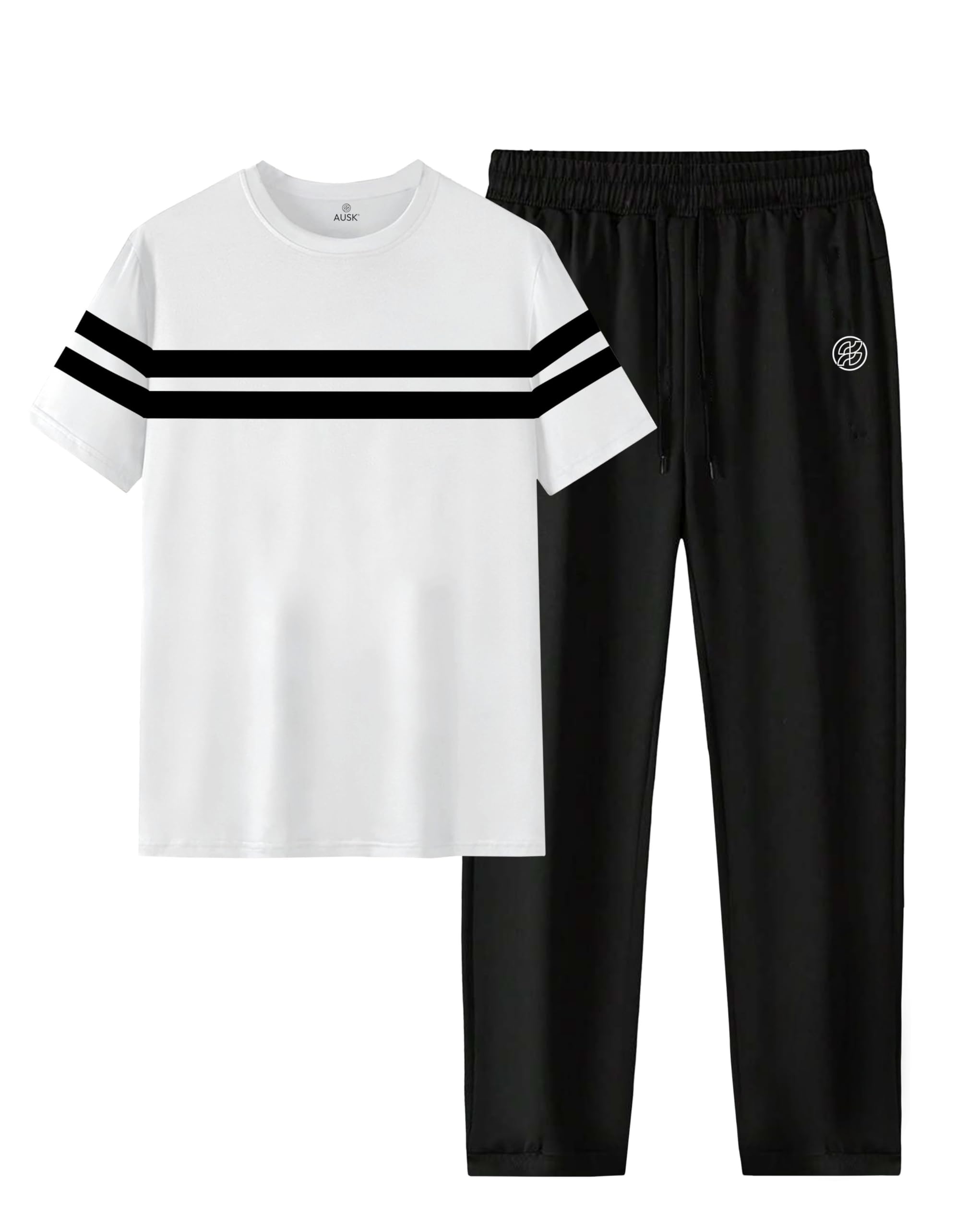 Round Neck Cotton Regular Half sleeves Co-ord set Tracksuit For Men-image-38