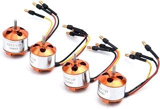 A2212 1000KV BLDC Motors for Drones Pack of 4, Ideal for Q450 Quadcopters, Efficient Brushless Motors for Beginners and Pros