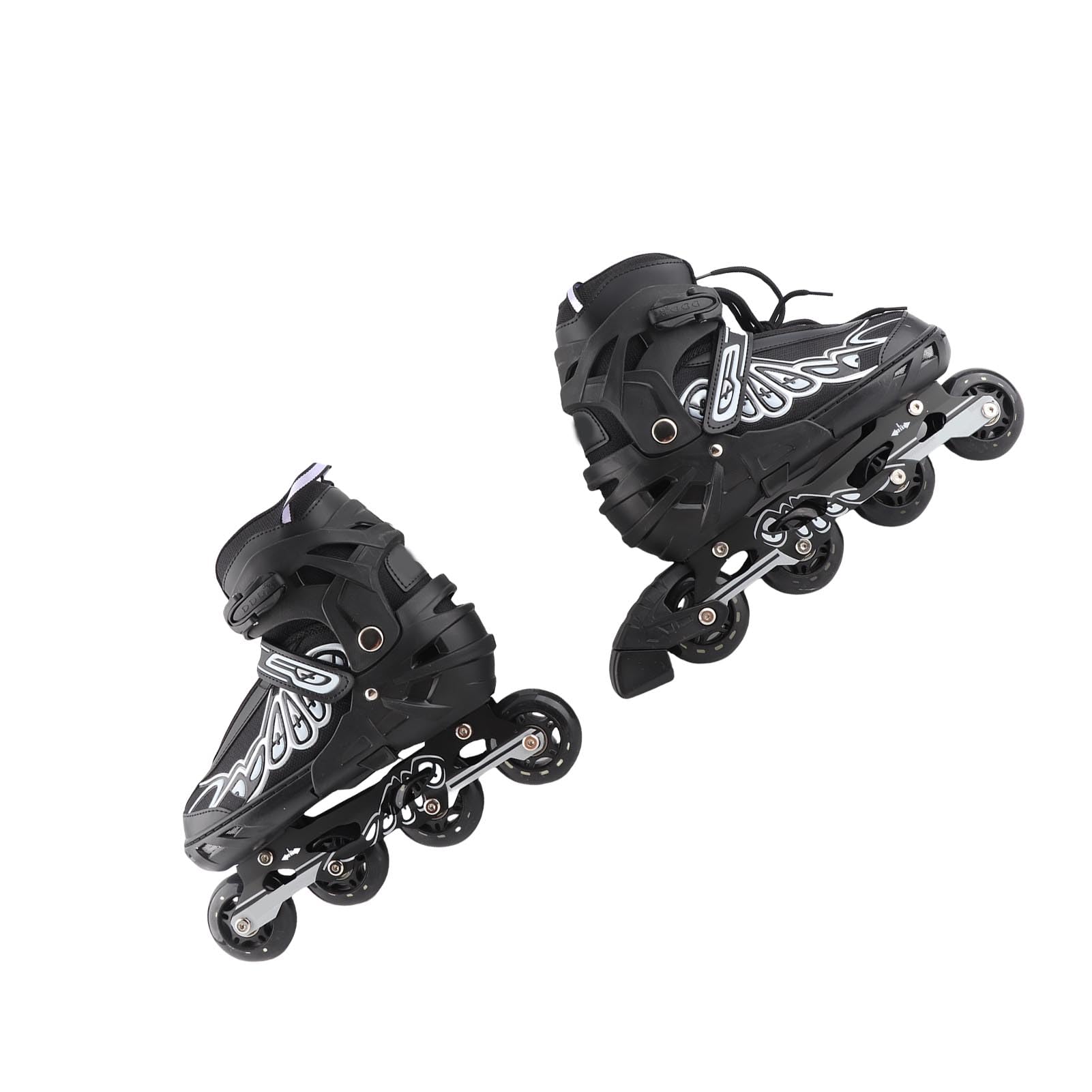 Regulowane Rolki Inline dla Dzieci, Kobiet i Mężczyzn - Potrójna Lekka Konstrukcja z Kółkami PU i łożyskami ABEC-7 - Rolki Fitness na świeżym Powietrzu do Użytku Wewnątrz i na Zewnątrz