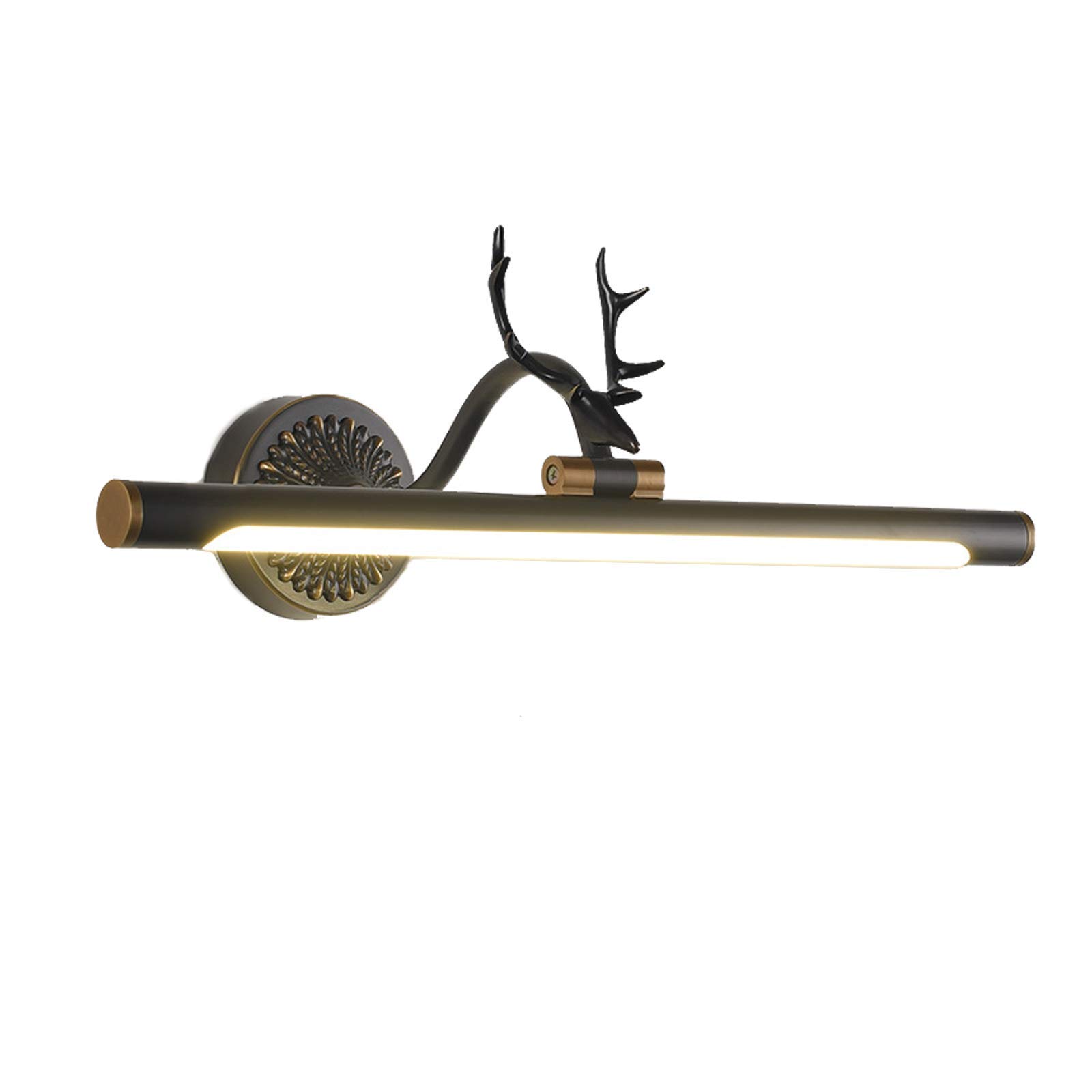 HYSJDMNC Bathroom Mirror Lights LED Mirror Front Lights Picture Light with Rotatable 240° Lamp Head Antler Decorative Wall Lamp for Bedroom Hotel Restaurant Neutral White 4000k 45 cm 9W Interesting