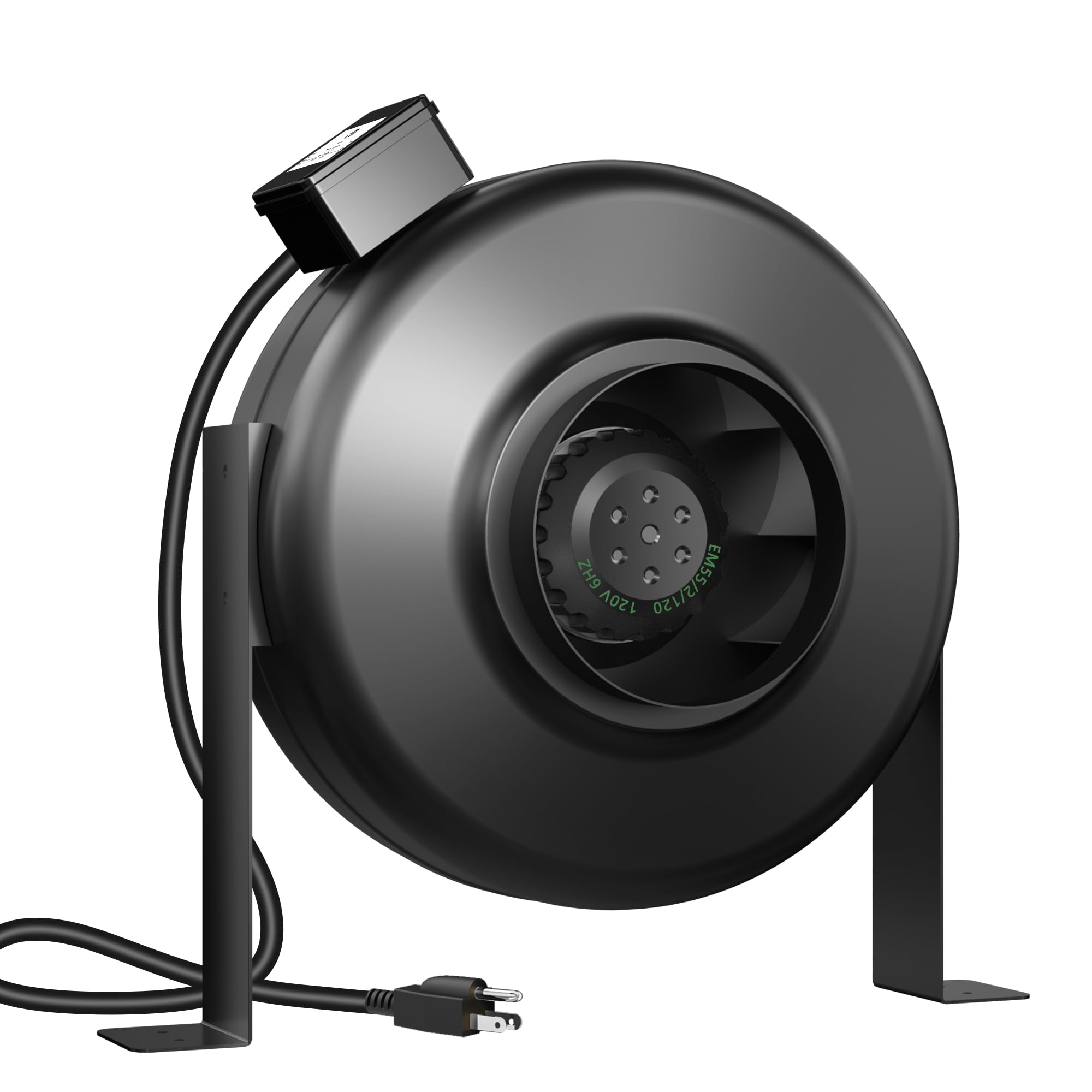 Photo 1 of 6 Inch Inline Duct Fan, 424 CFM Inline Fan Duct Exhaust Fan Constant Speed for for Grow Tent, Indoor Garden Ventilation, NSK/SKF bearings, ETL Listedted