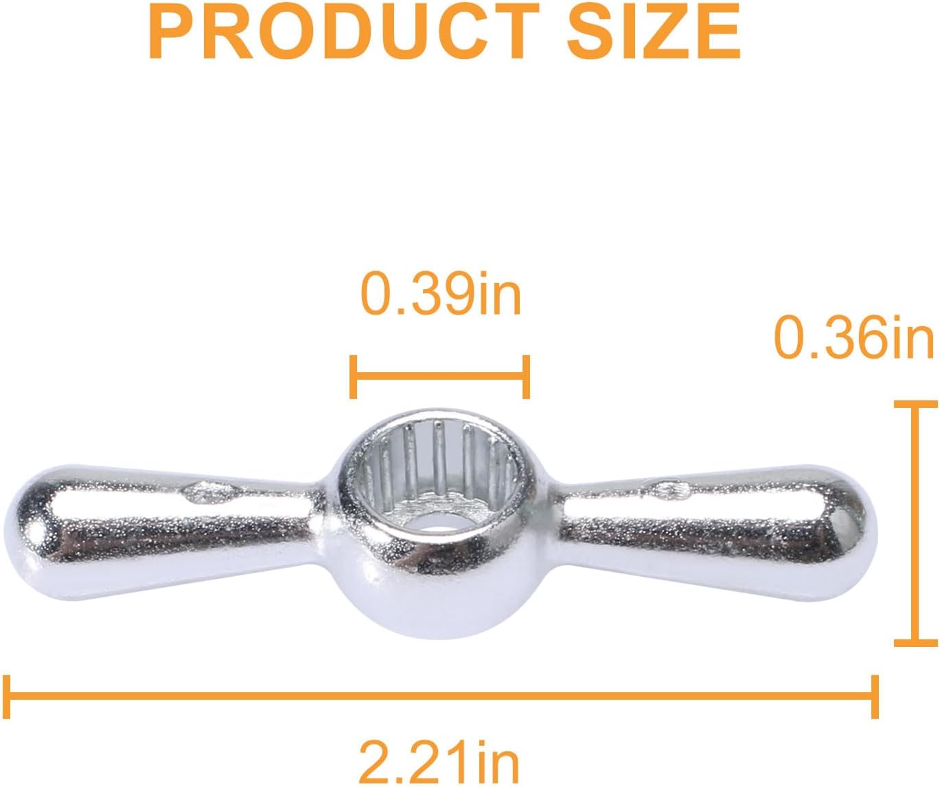 01-5095 Bibb Sillcock Tee Handle,Metal Outside Faucet Hose Bibb Tee Handle,16 Point Broach (4 pcs)