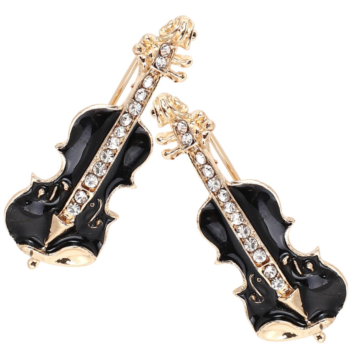 LIFKOME Spilla Per Strumenti Musicali Spilla Per Cappello Spilla Da Cappello Spille Di Violino Spille Smaltate Spille Gioielli Spilla Da Scialle Perno Di Violino Lega Black