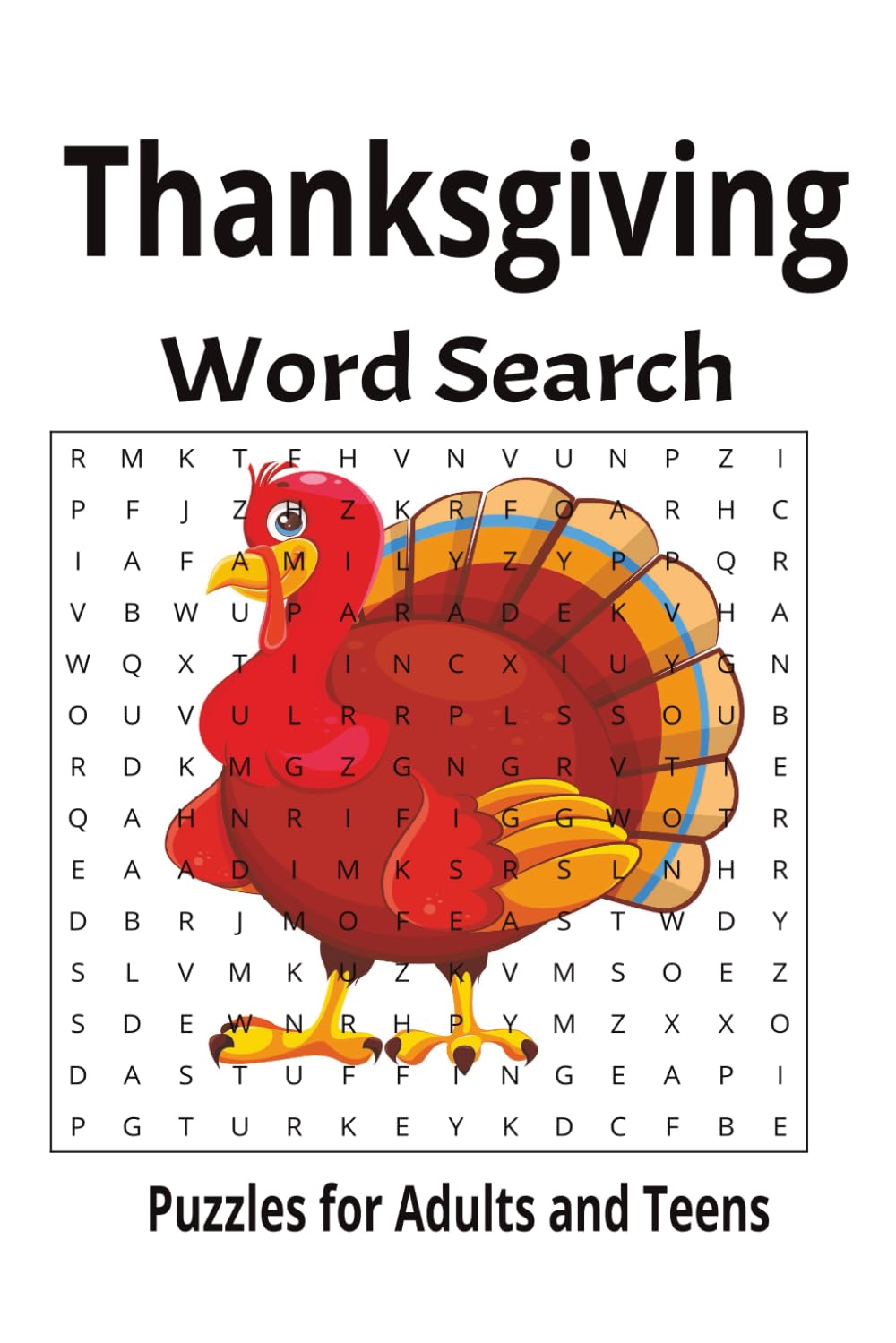 Thanksgiving Word Search Puzzle for Adults and Teens: Word Search for Thanksgiving | 60 Puzzles for Thanksgiving Fun | Gift for Holiday Fans