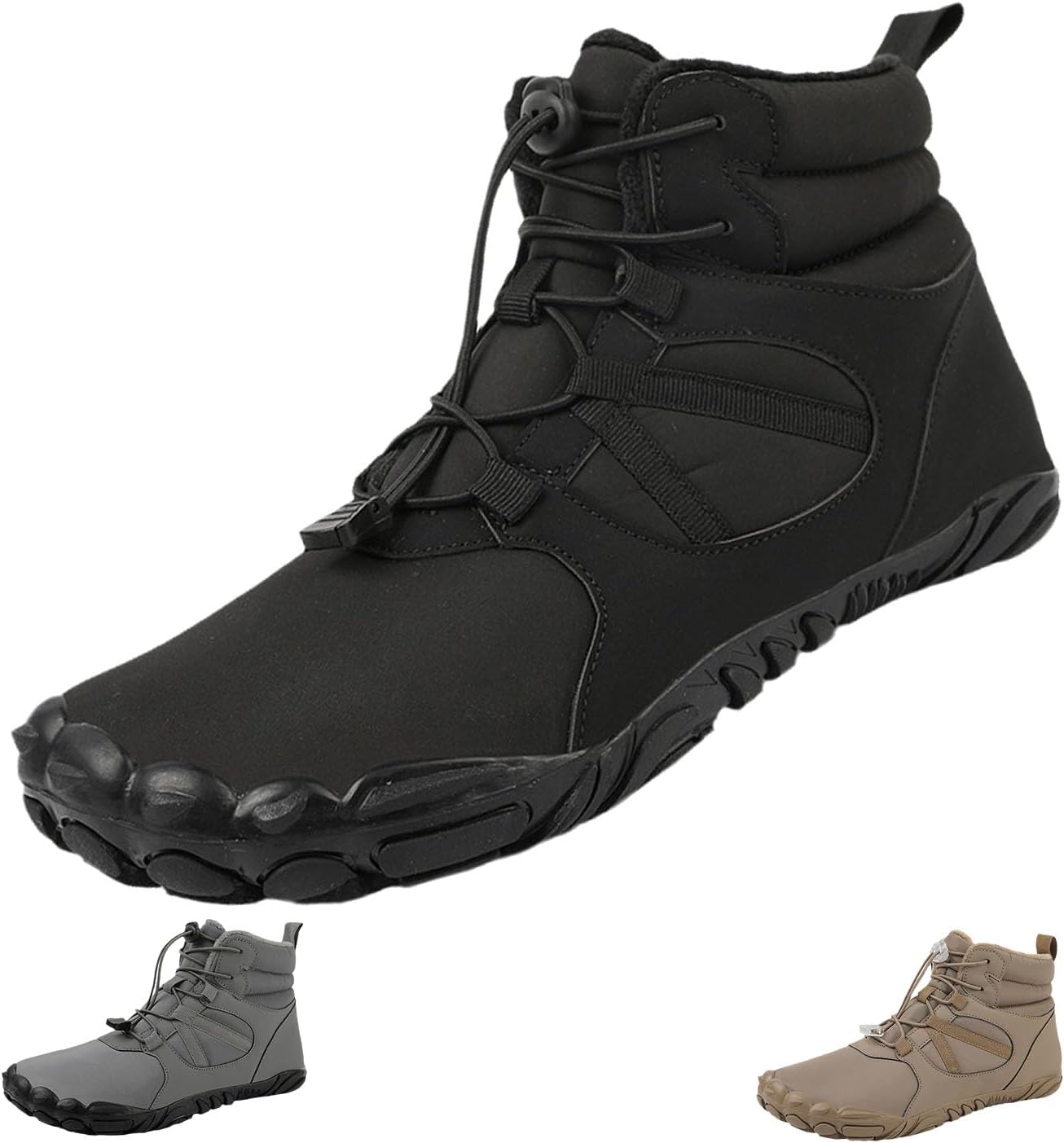 Hike Winter Footwear Barefoot Shoes Women, Winter Barefoot Shoes Wide Toe Box Men, Non-Slip & Waterproof Barefoot Boots Walking