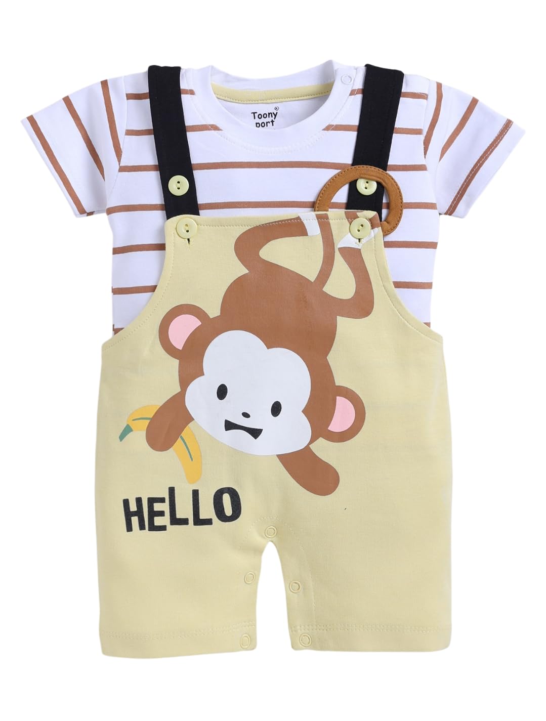 Toonyport Baby Dungaree Set Printed with T-Shirt and Bottom Set - Review, Price and Buying Guide