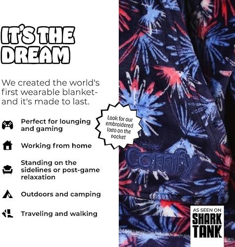 Miniatura 2 de THE COMFY Dream  Lightweight Microfiber Fleece Wearable Blanket, Oversized Design Hood & Pocket from Shark Tank, Cozy Gifts