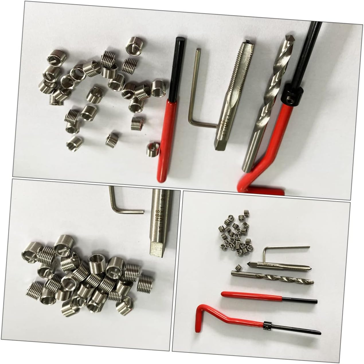 Alipis 30pcs Thread Repair Tool Kit for Complete for Restoring Damaged Threads Automotive and Engine Applications and Easy to Use