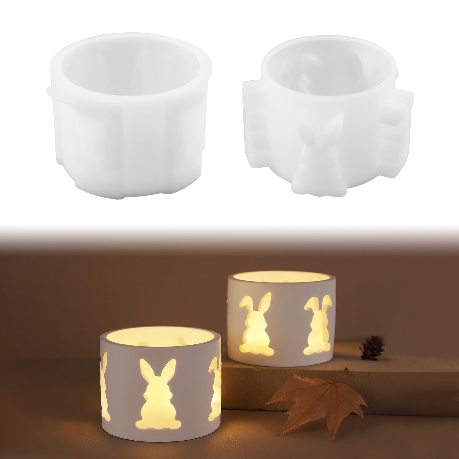 Silikonformen Gießformen Ostern, Silikonform Ostern Hase Silikon Gießform Ostern Silikonform Osterei Gipsformen zum Gießen Osternhase Epoxidharz Formen Giessformen Silikon Ostern für Handwerk (C)