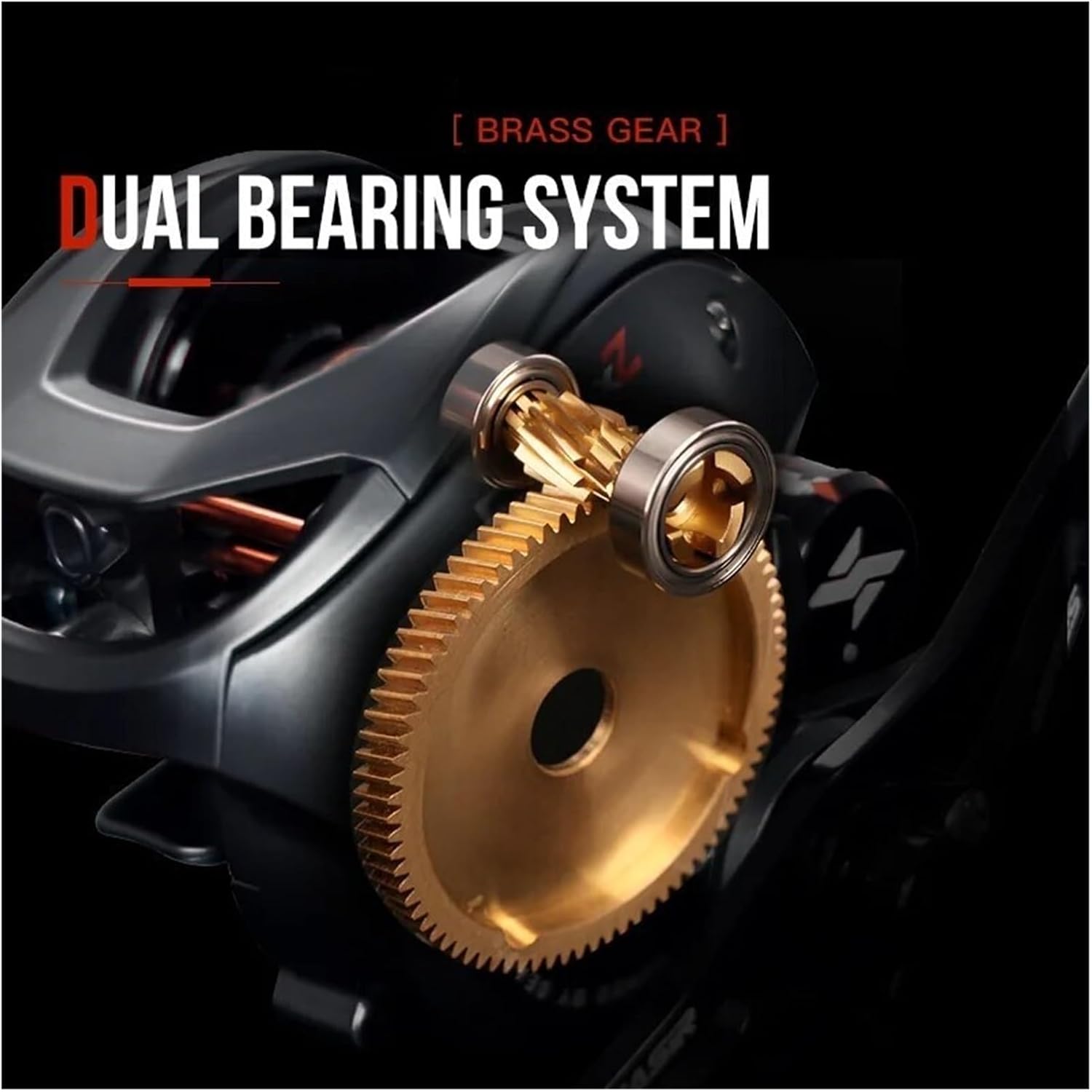Baitcasting Fishing Reel, Compatible with SEASIR, Cast X2 7.3:1 Hybrid Ceramic Bearing Carbon Fiber Washer N52 Brake Reels
