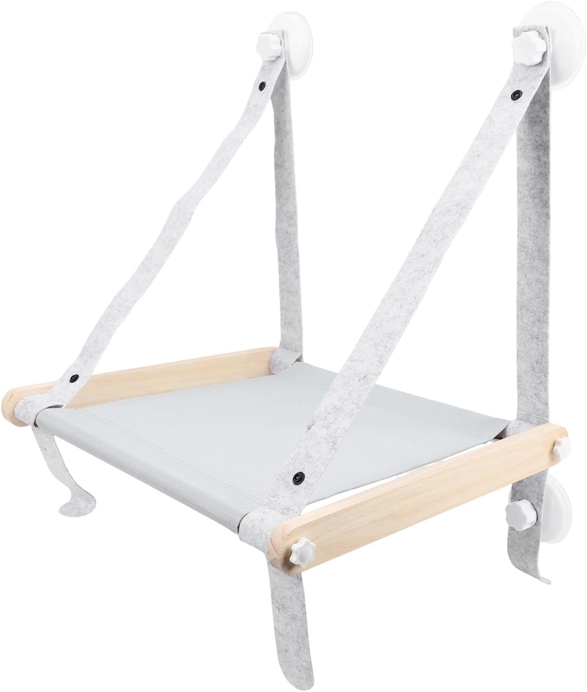 Generic Cat Window Perch, Hammock Bed, Foldable Cat Window Hammock Seat, Strong Suction Cup, Solid Wood Frame, Holds Up to 13.22lbs, for Indoor Kitten