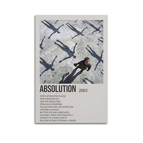 MJIFEI Poster Absolution By Muse - Art mural vintage -