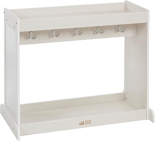 ECR4Kids Streamline Isla de disfraces para niños, organizador de disfraces, lavado blanco