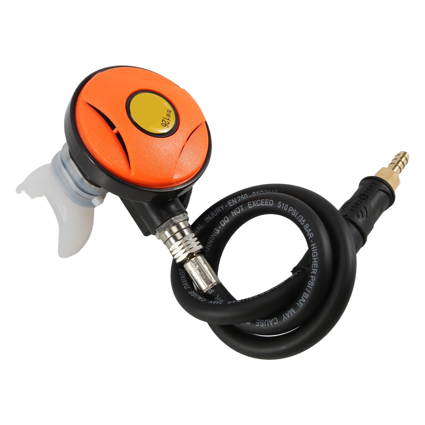 Scuba Diving Taucher Atemregler Tauchschnorchel SchnorchelausrüStung Druckminderer 2. Tauchgang Atemregler-Orange