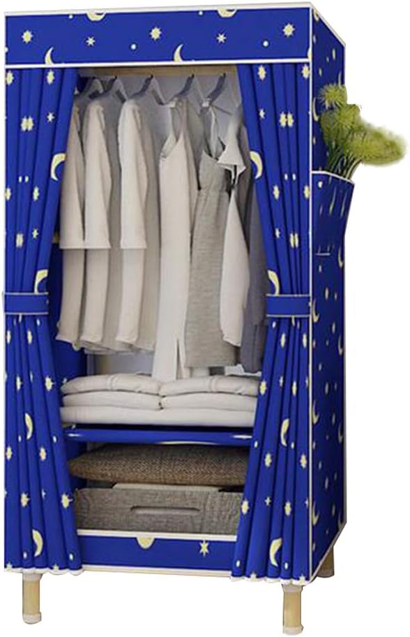 Cloth Wardrobe Clothes Closet, Portable Closet Wardrobe Storage Closet Standing Closet Fabric Cabinet Portable Wardrobe,E_65*45 * 175cm