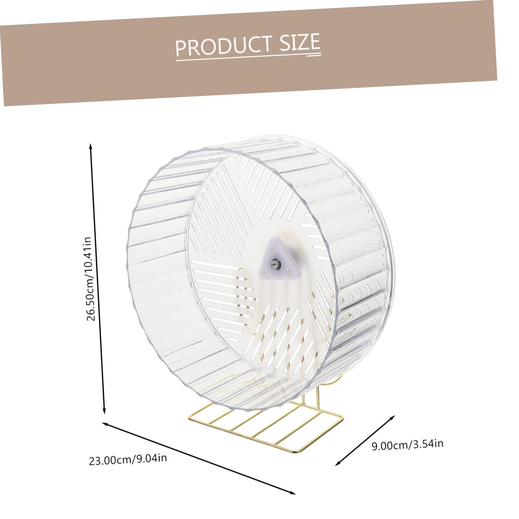 Alasum Roue de Hamster Stable Silencieuse à Base Solide pour Animaux de Compagnie en Cage