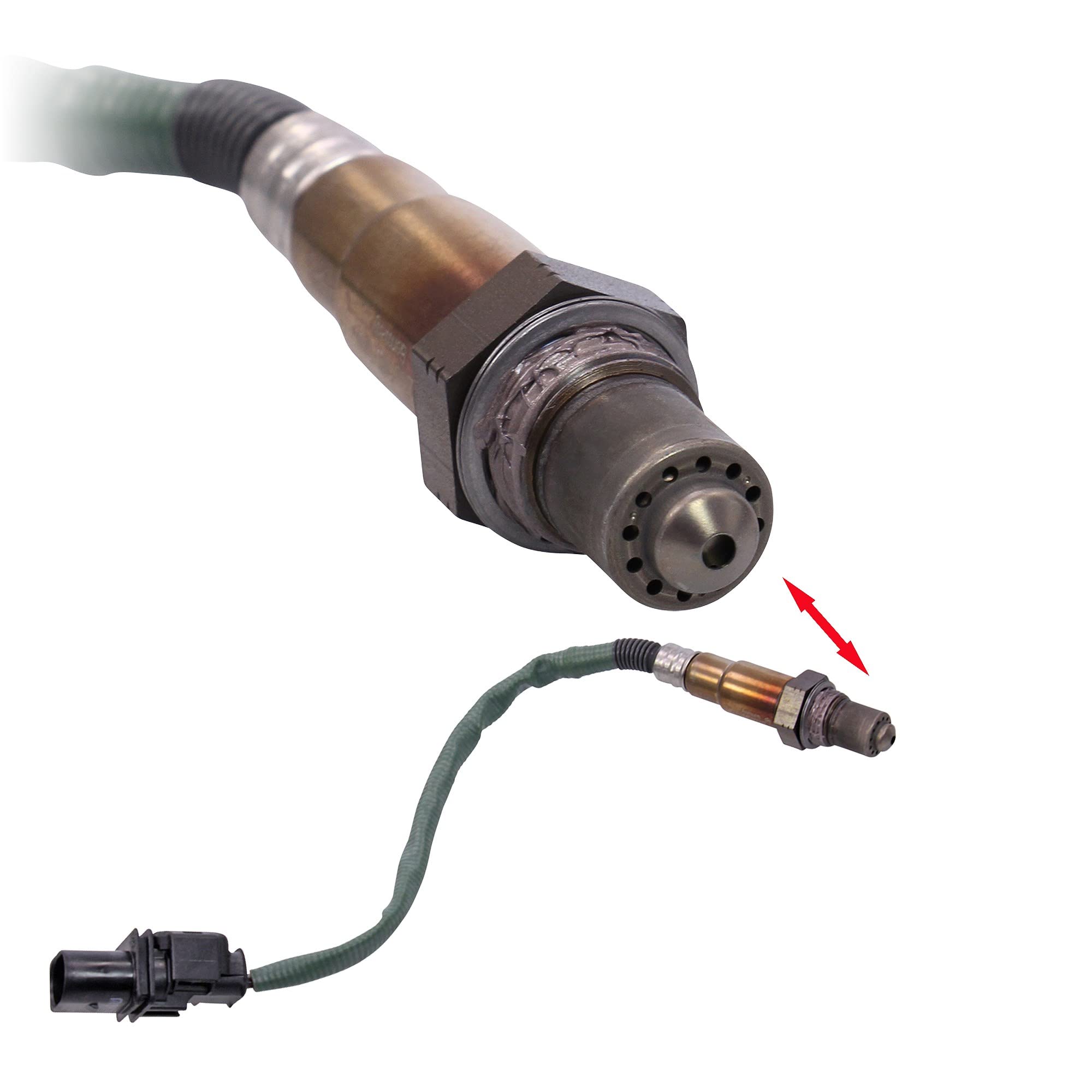Bosch 0258017014 - Lambdasonde mit fahrzeugspezifischem Stecker