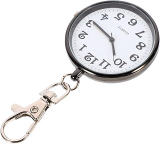 1 anel de liga de zinco para mulheres relógio de bolso para mulheres broche de lapela para homens relógio de lapela anel de relógio de bolso de liga de zinco relógio de velho relógio de enfermeira relógio de médico de desenho animado brinquedo preto trabalho, Preto, 8X4CM, centímetro