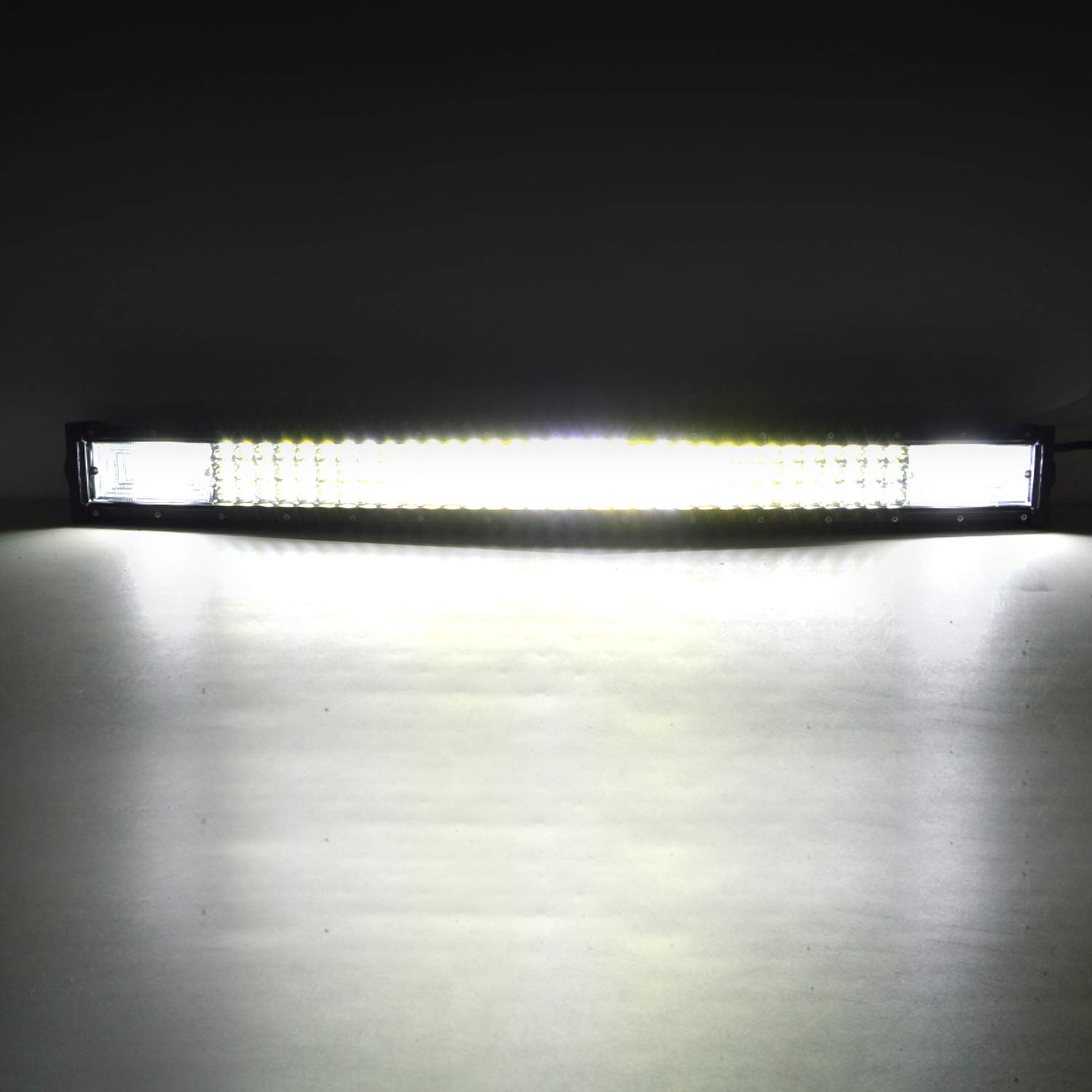 PICAA Barra Led 22 pulgadas 54 CM 270W Curva Barra de luz LED 12V 24V 6000K Barra de luces LED auxiliar LED Foco reflector Barra de luz de trabajo LED para SUV Offroad ATV UTV Tractor 4x4 Coche