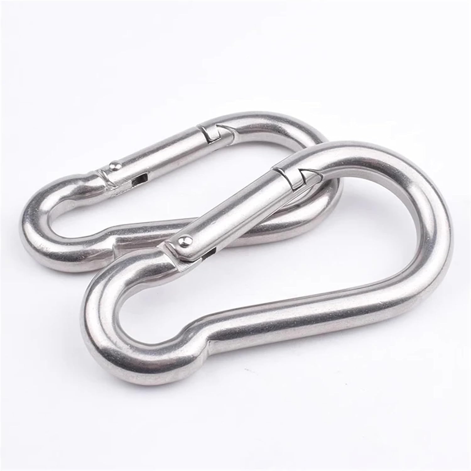 Snap Clips Snap Hooks 304/316 Stainless Steel Heavy Duty Clip Spring Hook Buckle Outdoor Camping Tools(M9x90mm,304 Stainless Steel)