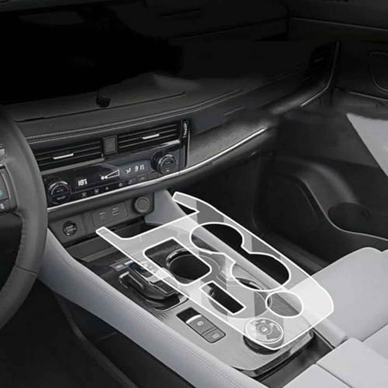 Película transparente de TPU para consola central de Nissan X-Trail 2022-2024