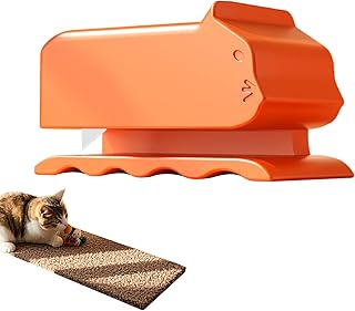 Teksome Herramienta de cortador de cartón, cortador de cartón de gato, Gadget de corte de mano, Cortador de cartón que rasca el gato antideslizante para el apartamento para viajar en casa
