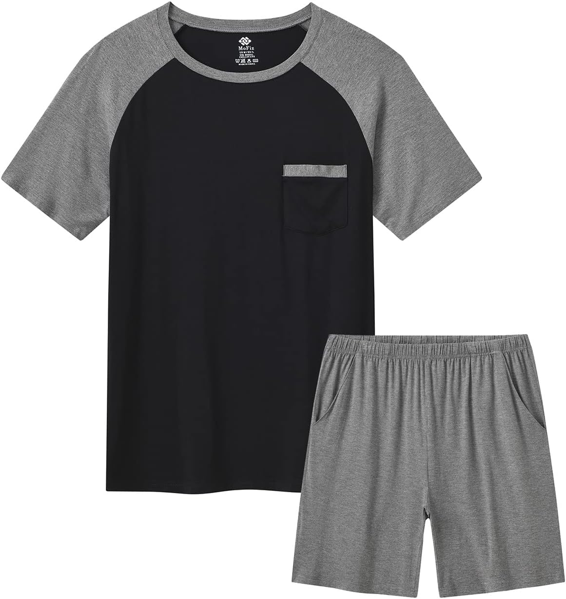 MoFiz Men's Sleep Sets,Modal Pajamas Set Ultra Soft For Lounging