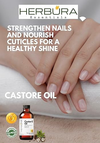 Miniatura 7 de Ácido ricinoleico natural | Aceite de ricino prensado en frío 100% natural enriquecido con aceite de vitamina E para nutrir el cabello, uñas, gotero