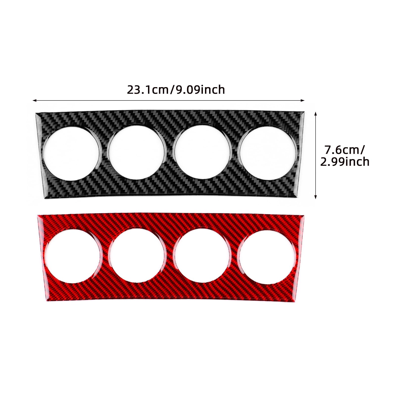 KUNGKIC Per Mercedes-Benz SLK R171 2004 2005 2006 2007 2008 2009 2010 Fibra di Carbonio Auto Controllo Centrale AC Pannello Multifunzione Pannello Pannello Pannello di Controllo Decalcomania Accessori