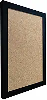 Moldura Lisa Revestida para Quadros e Fotos com Fundo Mdf - 2x2 Cor:PRETO;Tamanho:60X90 CM