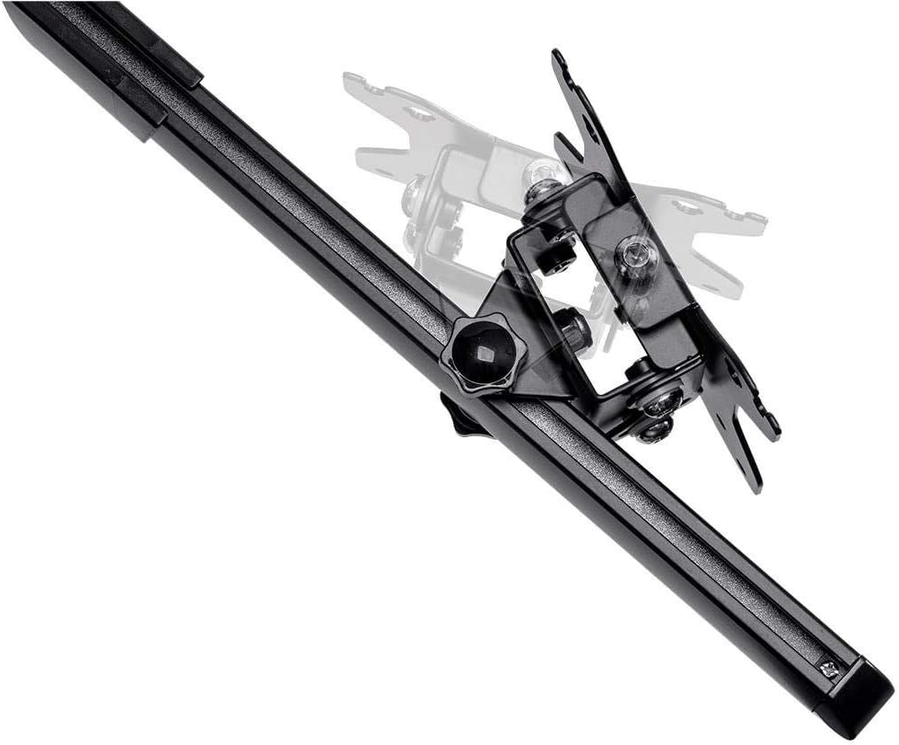 Monoprice Hex (6) Monitor Free Standing Desk Mount - for 15~30in Monitors, Up to 22lbs Per Monitor, Black