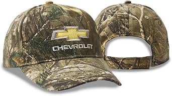 Chevrolet Bowtie Camouflage Hat - Officially Licensed Adjustable Chevy Camo Cap