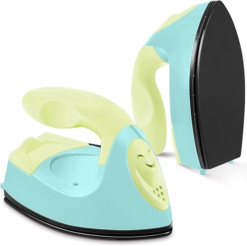 Vista 29 de Honoson - Plancha pequeña, térmica, portátil, práctica, con accesorios de base de carga, ideal para cuentas para planchar, parches, bricolaje, Negro