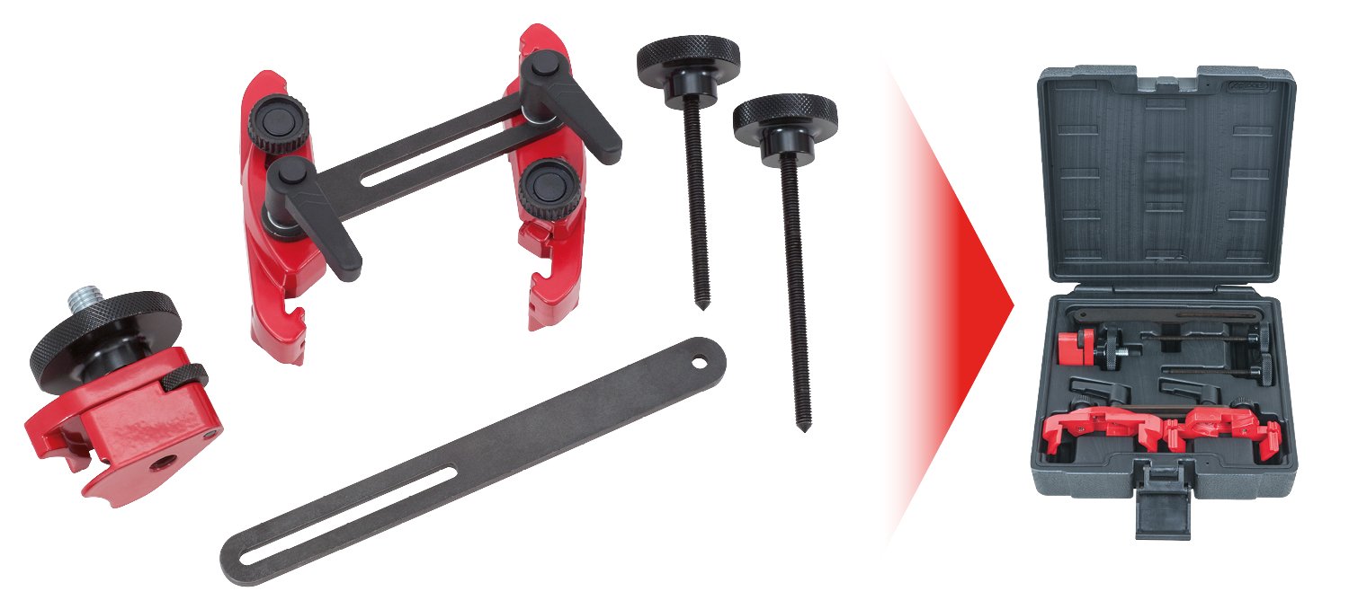 KS Tools 150.3190 Outil de blocage de double arbre à cames, 5 pièces