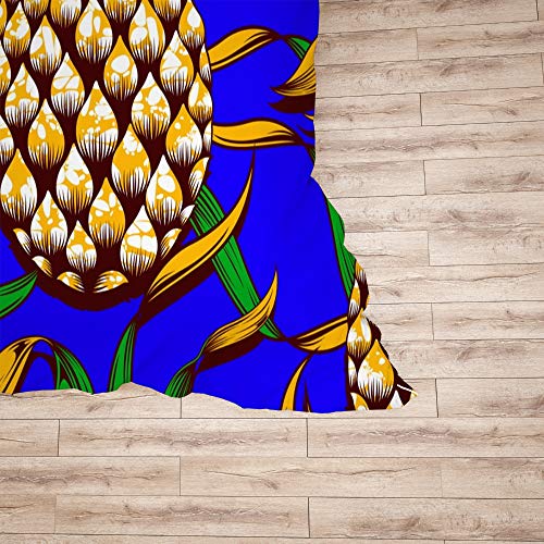 Housse de couette ananas jaune lit double polyester chambre - 6