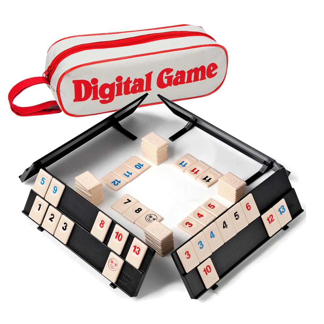 Sigdio Spiele Original Rummy Cup Mini Rummy Spielset Reisespiel Klassische Gesellschaftsspiele Brettspiele für Erwachsene und Kinder Weihnachtsgeschenk‌ (Mini)