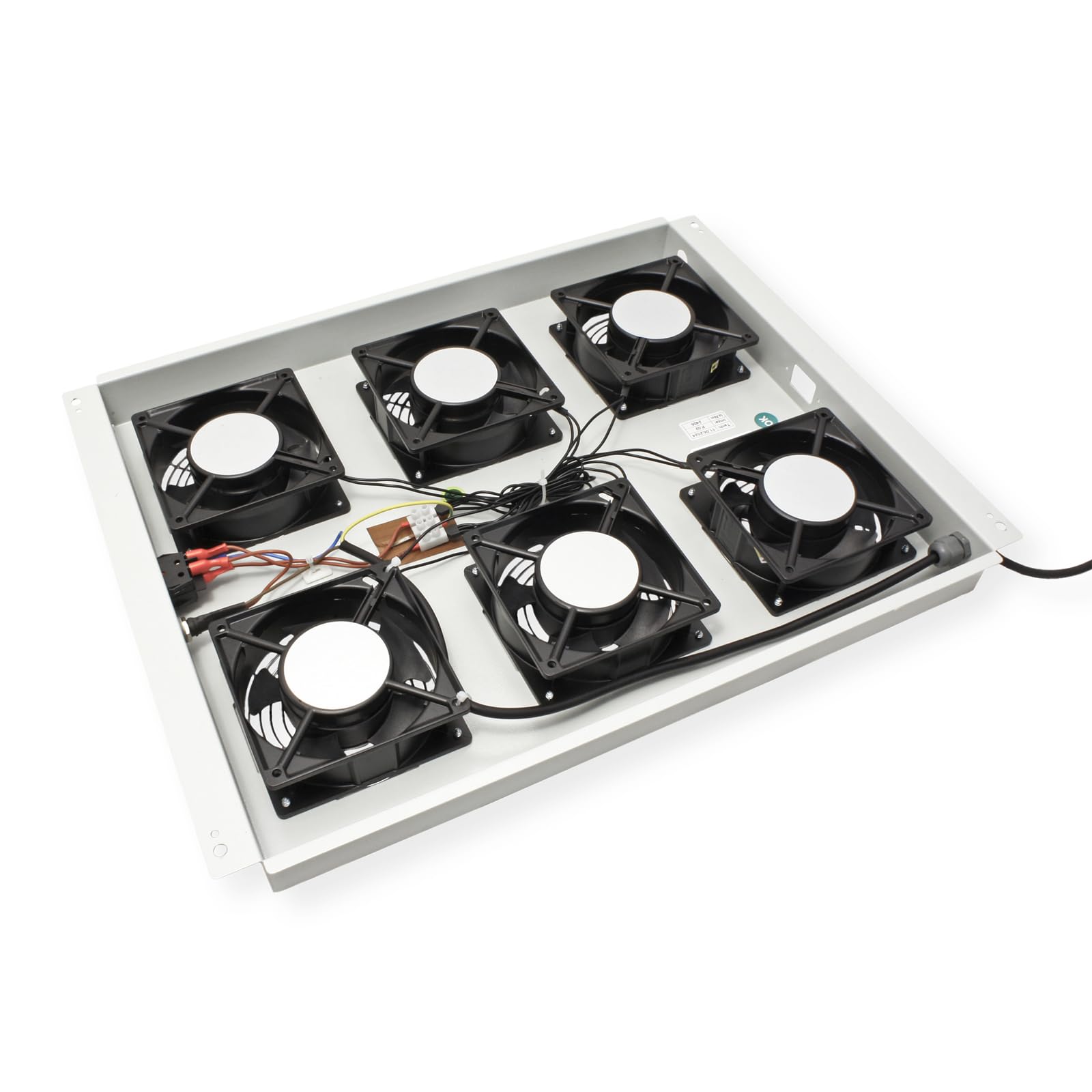 ROLINE Unité de Ventilation de Toit 19 Pouces 6 Ventilateurs, on/Off pour Armoire Serveur Gris