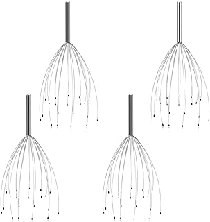 Fingers Head Massager Scalp Scratcher, Hair Stimulation and Body Stress Relax, Hair Claw Scalp Scratcher for Deep Relaxation 4PCS