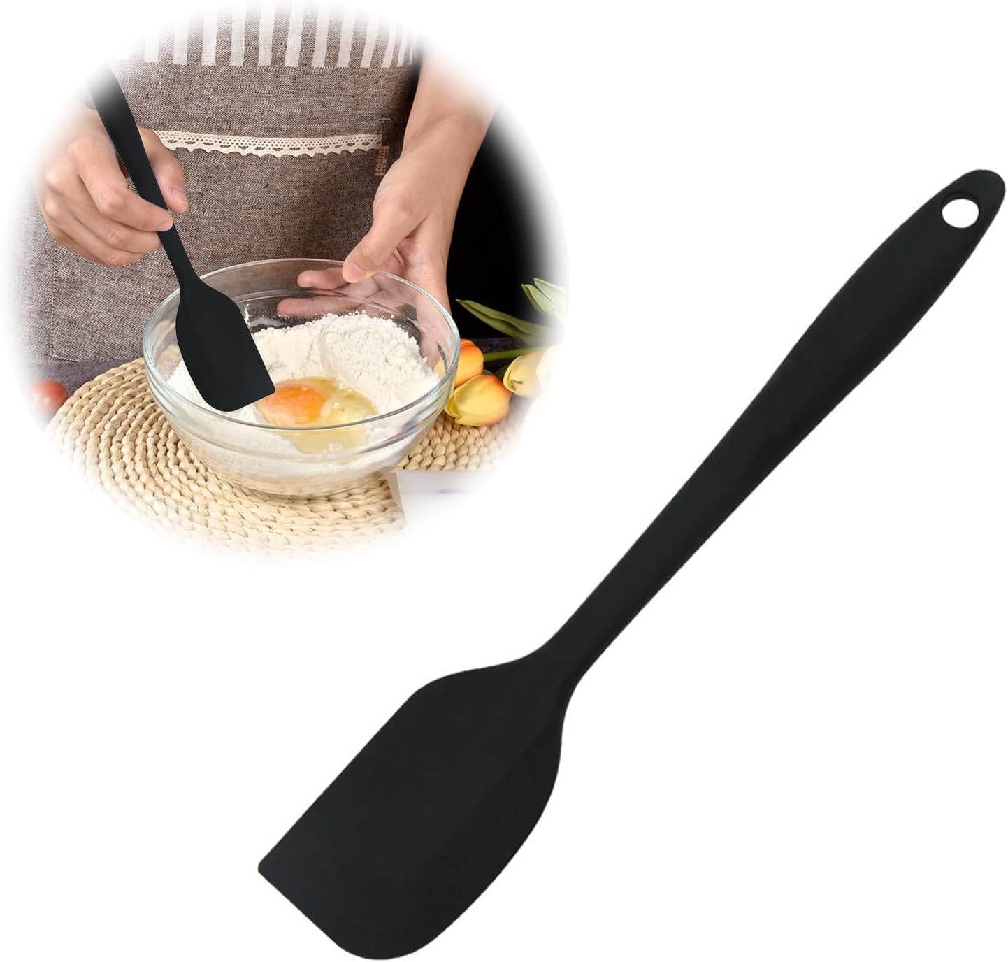 Amazon|スパチュラ シリコン ヘラ 2サイズ 2本セット ゴムベラ 耐熱 製菓道具 調理器具 お菓子作り キッチンツール #B|へら ...