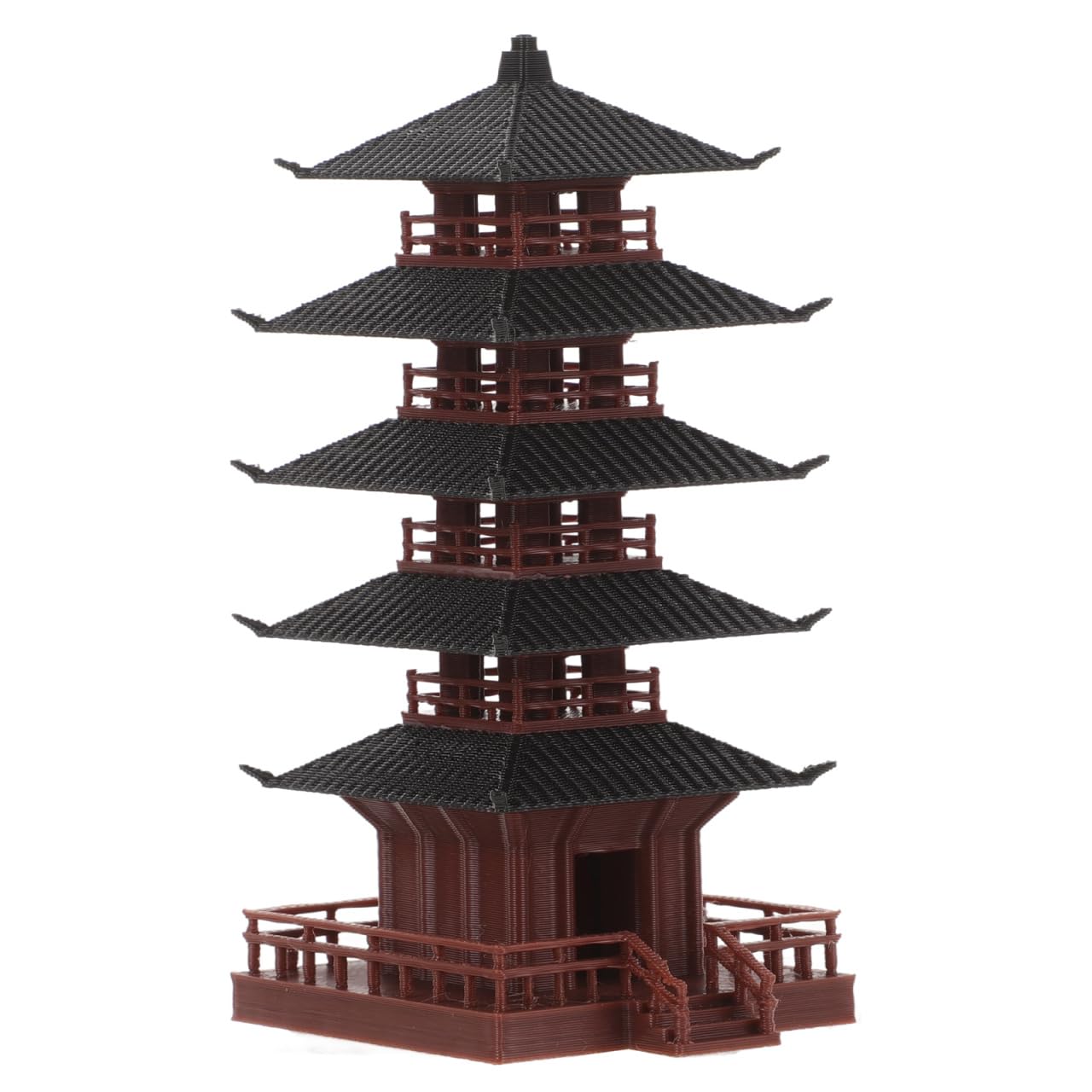 Happyyami Chinese Tower Statue Miniature Pagoda Ornament for Aquarium and Garden D Cor Compact Desktop Micro Landscape Decoration with Ancient Temple Design