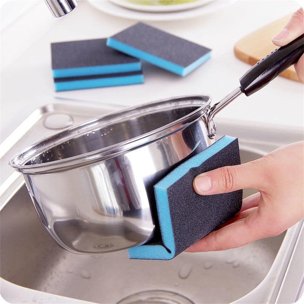 Detergente per Cucina 120-1000 Grit Spugna abrasiva Carta vetrata Strumenti Lucidatura Spugne Abrasive Blocchi abrasivi Lavabili, 400,500 Grit, 5 PZ