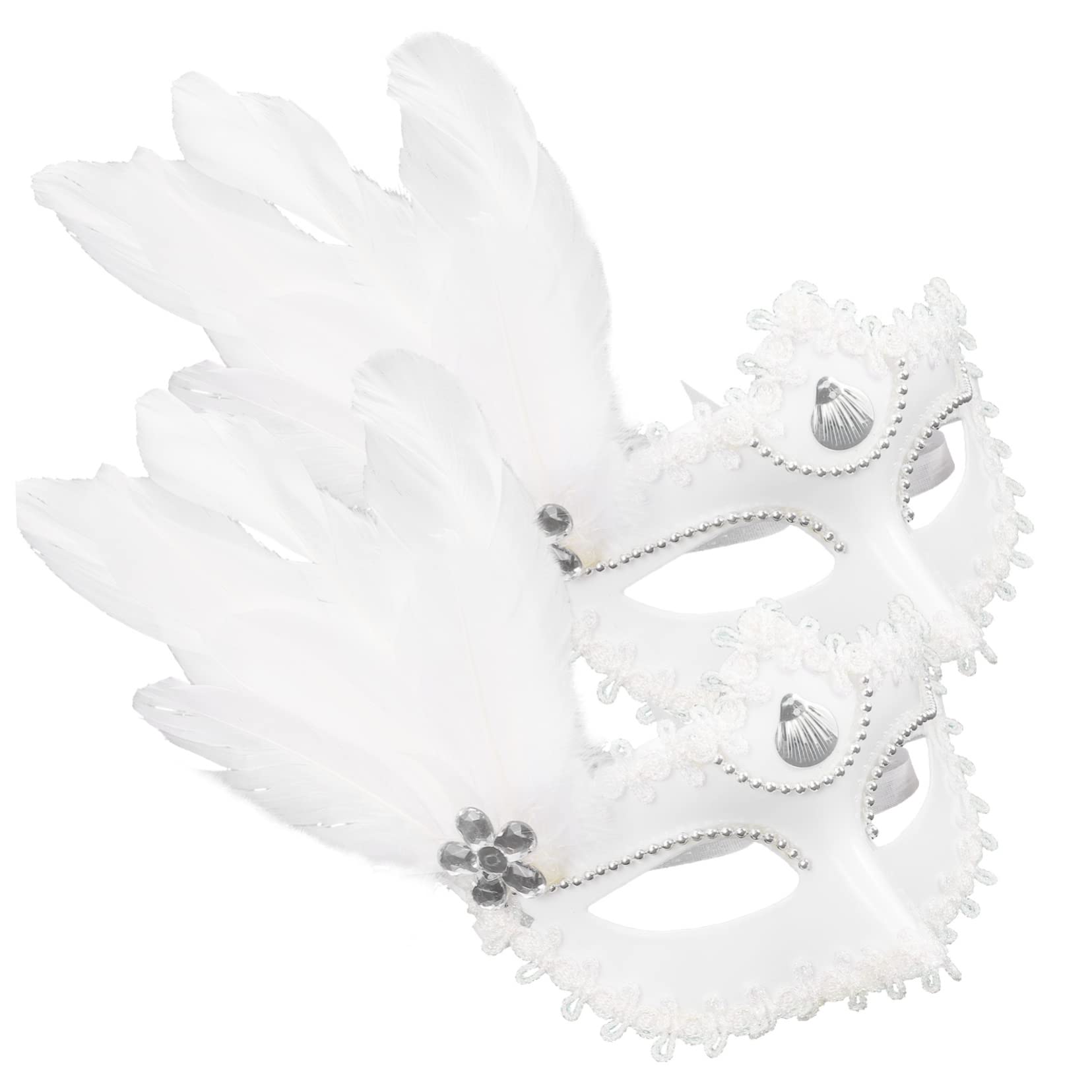 GAROZATION 2pcs Masquerade Mask for Carnival Party Half Face Design Lightweight Adult Costume Props for Dancing and Festivals