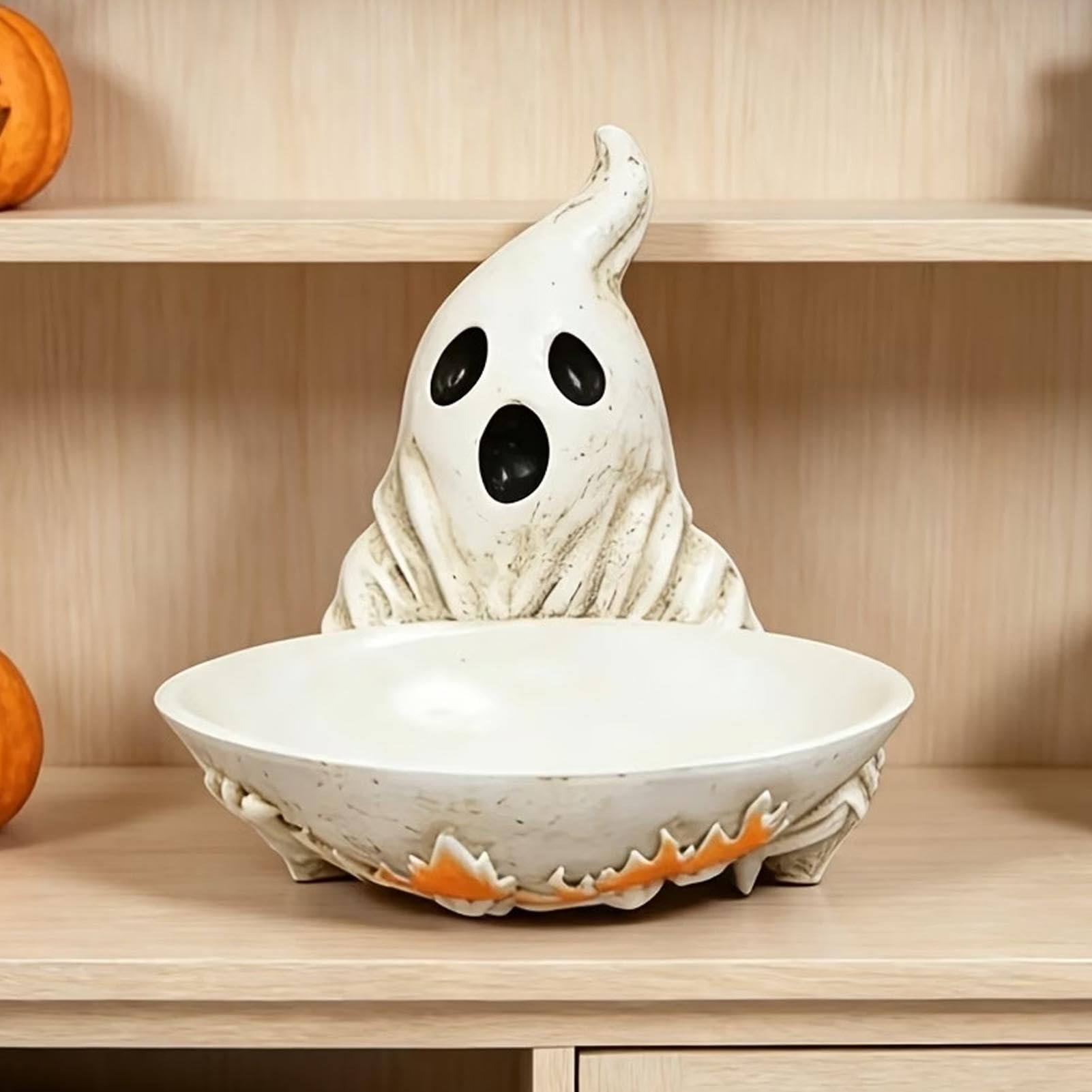 Halloween Candy Bowl Resina - Statua a forma di fantasma Candy |
